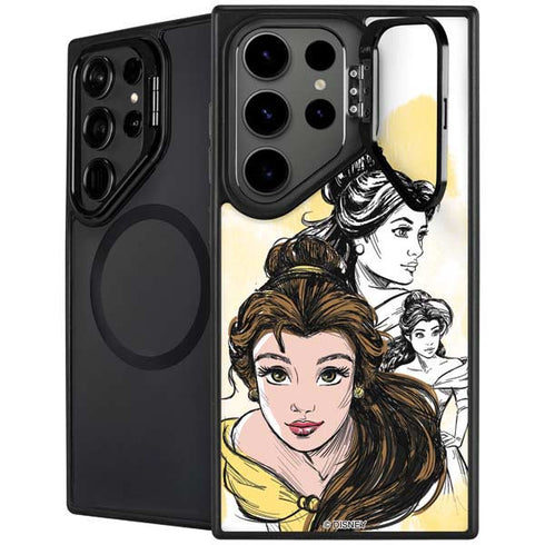 Disney Princess Belle Sketch Galaxy S25 Ultra Kickstand Case